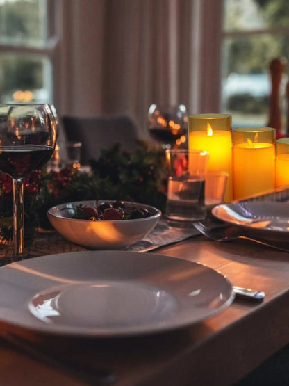 Świeczki LED na Baterie z Efektem Migotania w Ciepłej Bieli