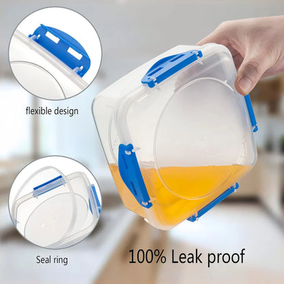 Szczelne Pojemniki na Lunch (Zestaw 4 sztuk)