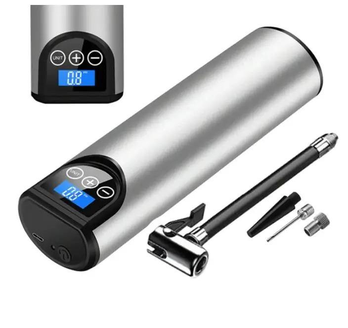 Przenośna elektryczna pompka powietrza z wyświetlaczem cyfrowym