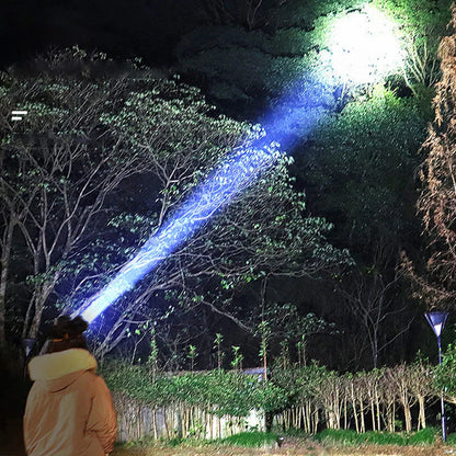 Szerokokątna Latarka Czołowa LED z Funkcją Powerbanku i portem USB do Ladowania