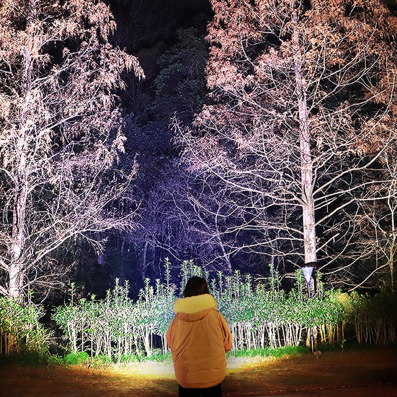 Szerokokątna Latarka Czołowa LED z Funkcją Powerbanku i portem USB do Ladowania