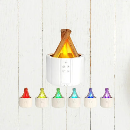 Nawilżacz powietrza z LED – Dyfuzor ultradźwiękowy i aromaterapia z efektem płomieni