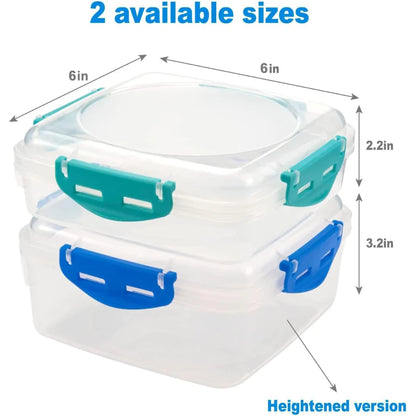 Szczelne Pojemniki na Lunch (Zestaw 4 sztuk)