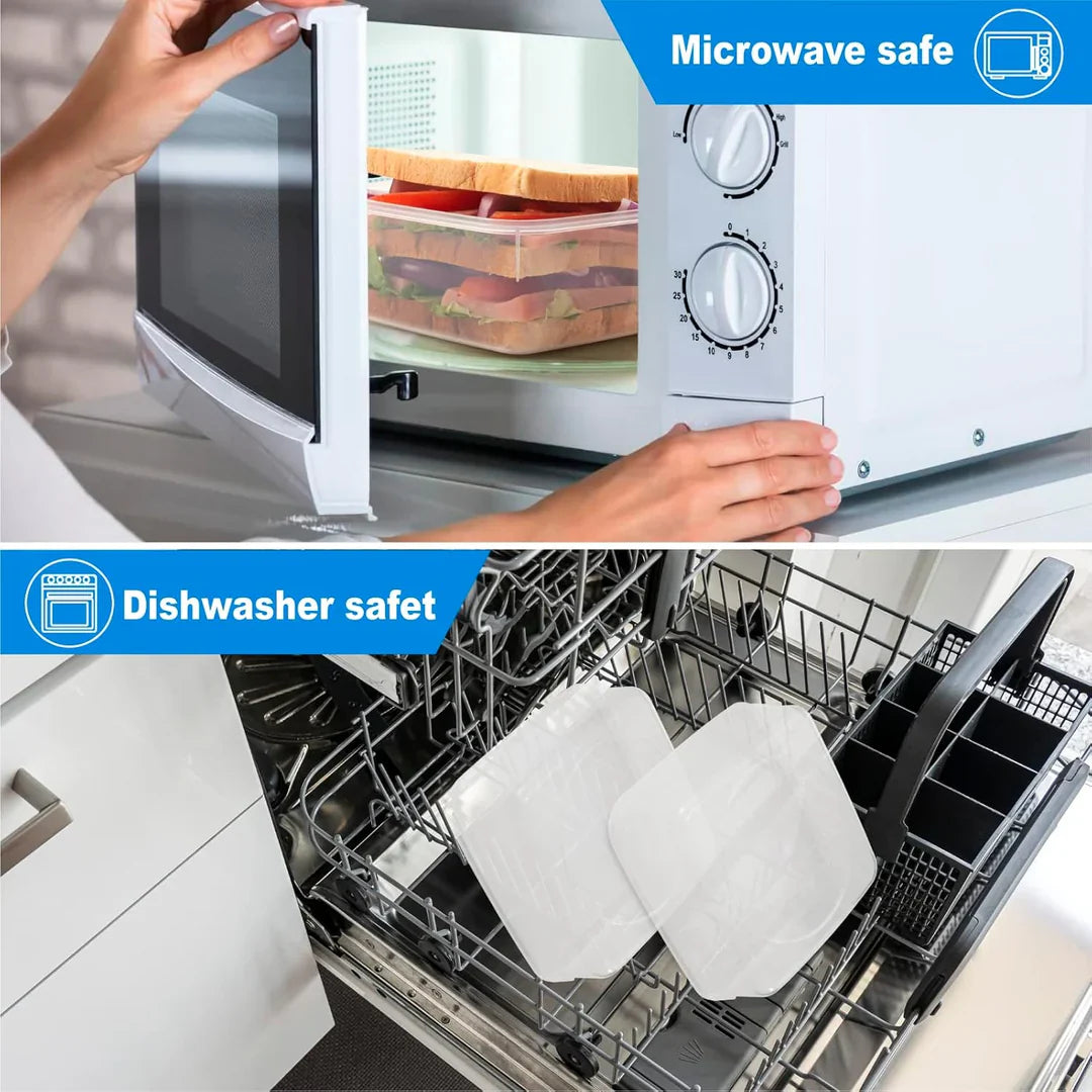 Szczelne Pojemniki na Lunch (Zestaw 4 sztuk)