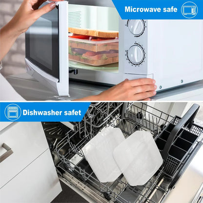 Szczelne Pojemniki na Lunch (Zestaw 4 sztuk)