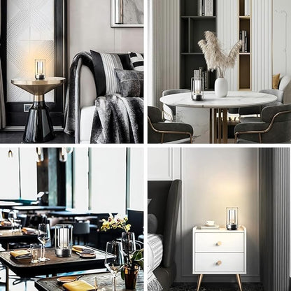 Retro Metalowa Lampka Stołowa