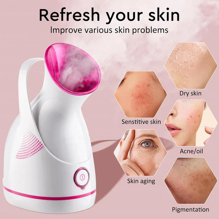 Nanojonowy Parowy Nawilżacz do Twarzy | Do Głębokiej Pielęgnacji Skóry