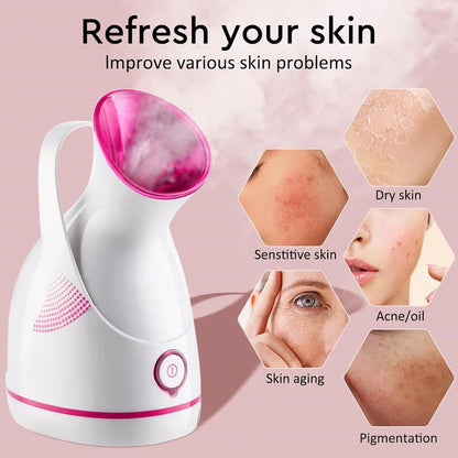 Nanojonowy Parowy Nawilżacz do Twarzy | Do Głębokiej Pielęgnacji Skóry