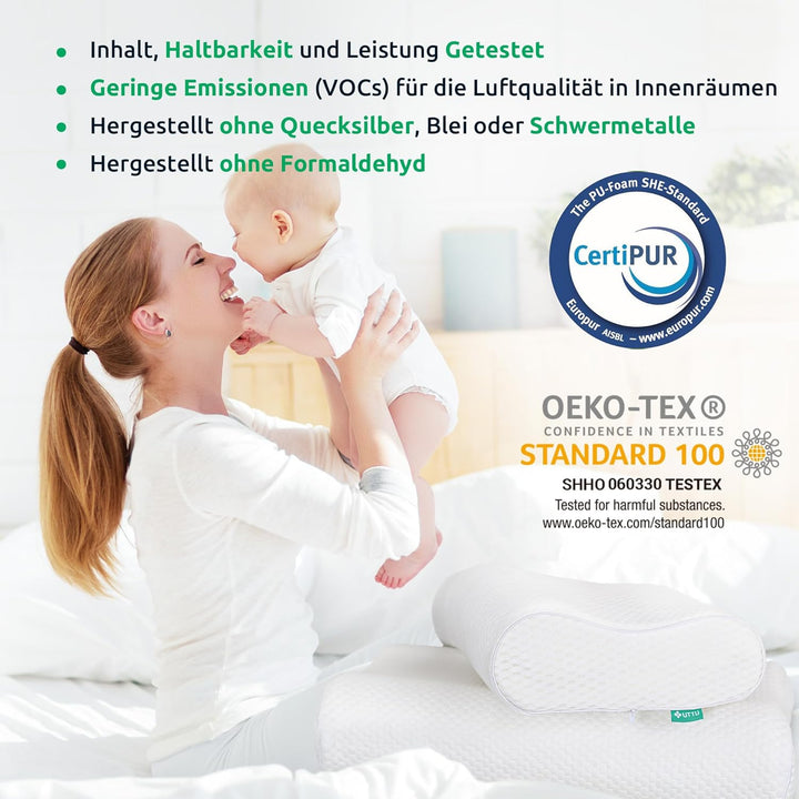 Ergonomiczna, ortopedyczna poduszka pod szyję