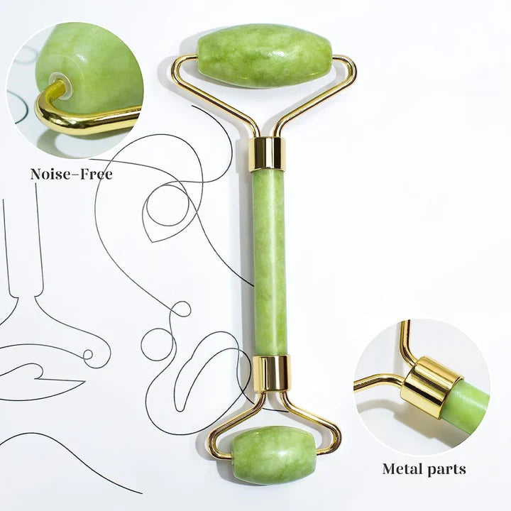 Zestaw Instant Glow Gua Sha i Jade Roller | Dla Promiennej Skóry i Naturalnego Relaksu