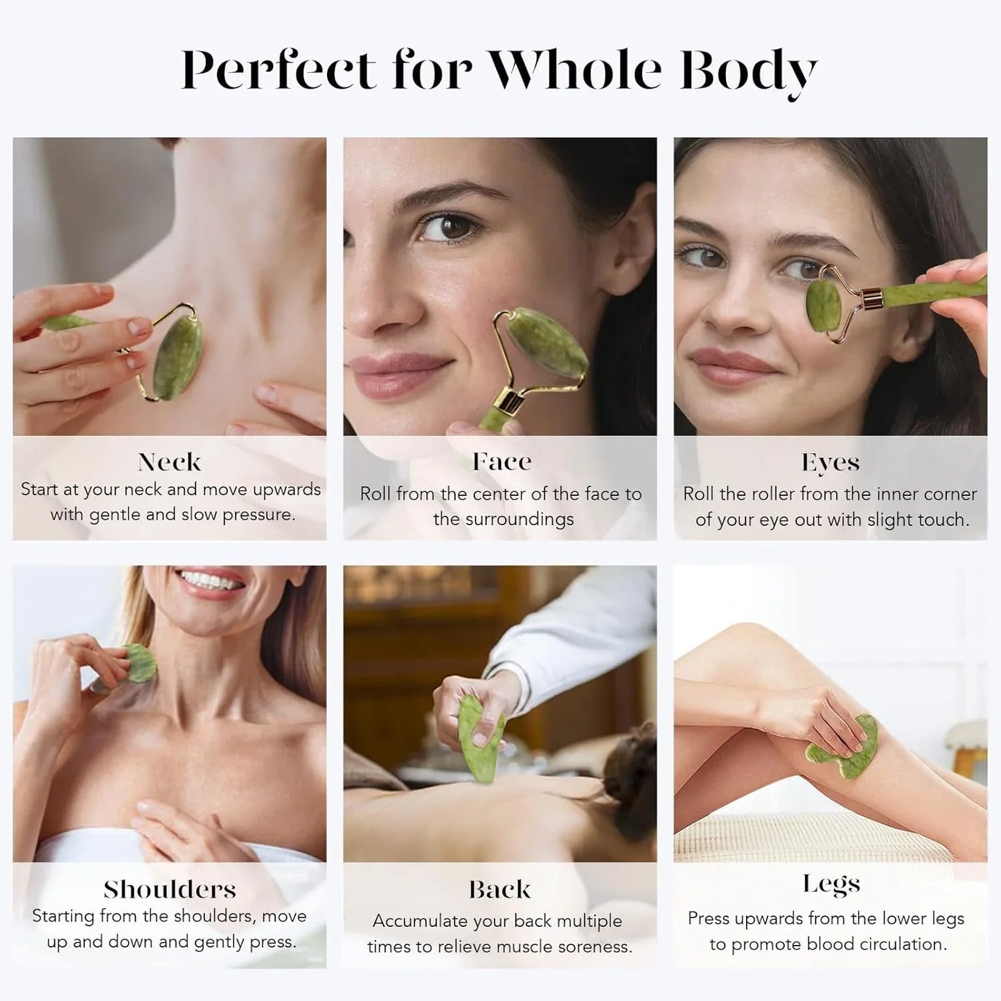 Zestaw Instant Glow Gua Sha & Jade Roller | Dla Promiennej Skóry i Naturalnego Relaksu