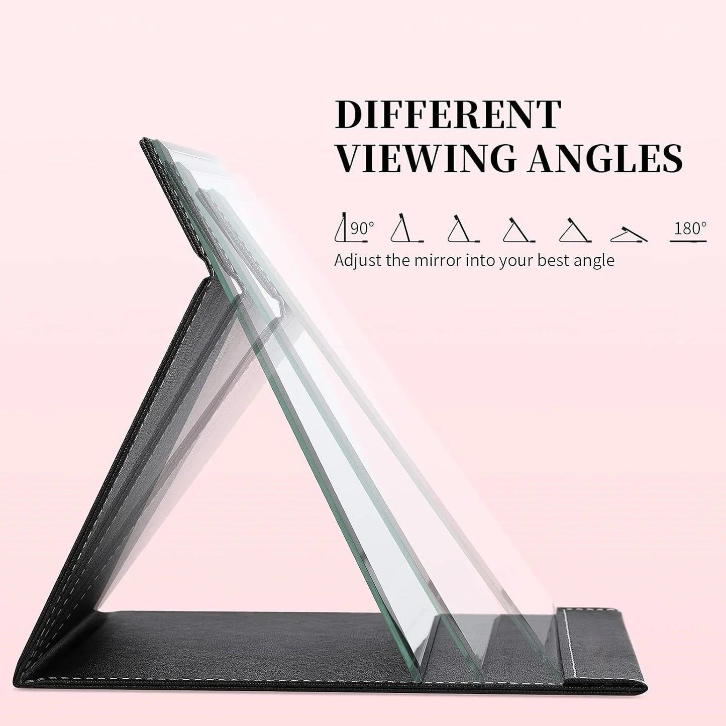 Kompaktowe Lusterko do Makijażu ze Stojakiem