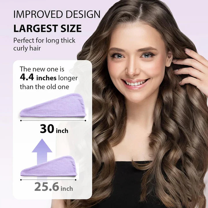 Zestaw ręczników do włosów z mikrofibry | 3 sztuki do szybkiego suszenia