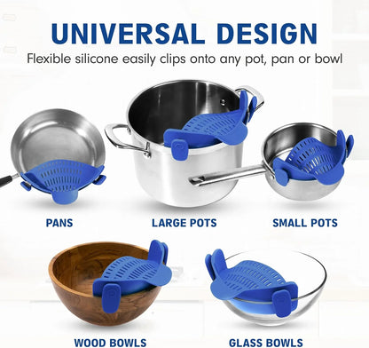 Silikonowe Sitko z Klipsem – Odporna na Ciepło Tacka do Żywności