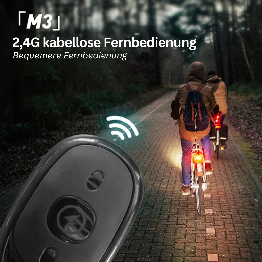 Bezprzewodowe LED-owe tylne światło motocyklowe – Ładowane z pilotem do świateł hamowania i ostrzegawczych