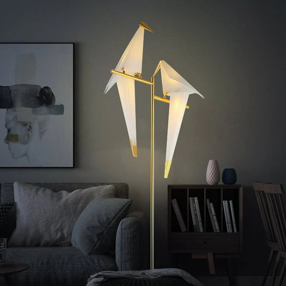 Elegancka Lampa Ptasia z Magnetyczną Podstawką