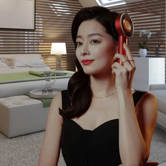 Elektryczna Szczotka do Masażu Skóry Głowy z Terapią Światłem LED