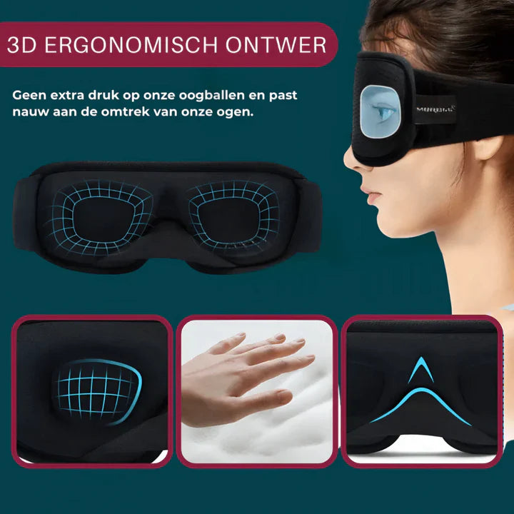 Ergonomiczna maska do spania 3D