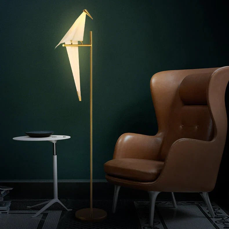 Elegancka Lampa Ptasia z Magnetyczną Podstawką