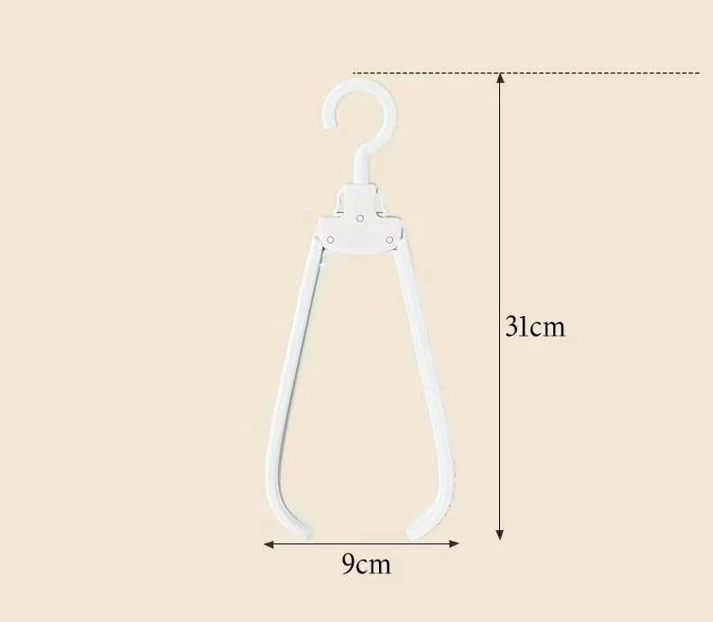 Praktyczny składany wieszak na ubrania