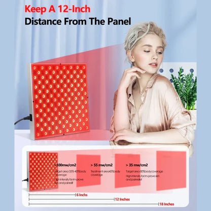 Czerwony panel do terapii światłem