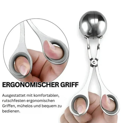 Stalowa Forma do Kotletów – Szczypce do Mielonych Kulek dla Perfekcyjnych Kotletów