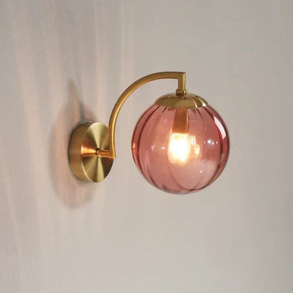 Elegancka Lampa Ścienna z Szklanym Wzorem