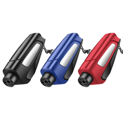 Awaryjny Młotek Samochodowy z Nożem do Pasów – Kompaktowe Narzędzie Bezpieczeństwa do Ratowania