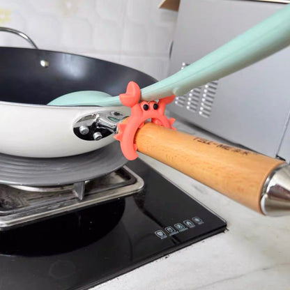 Praktyczny Drewniany Zestaw 3 Uchwytów na Łyżki