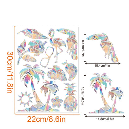 Naklejki na Okno z Tęczą