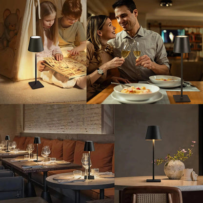 Elegancka Lampka Stołowa LED z Ładowalną Baterią