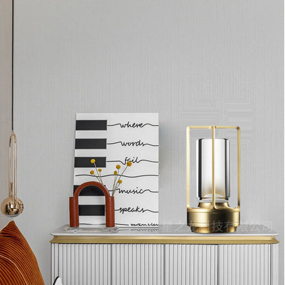 Retro Metalowa Lampka Stołowa