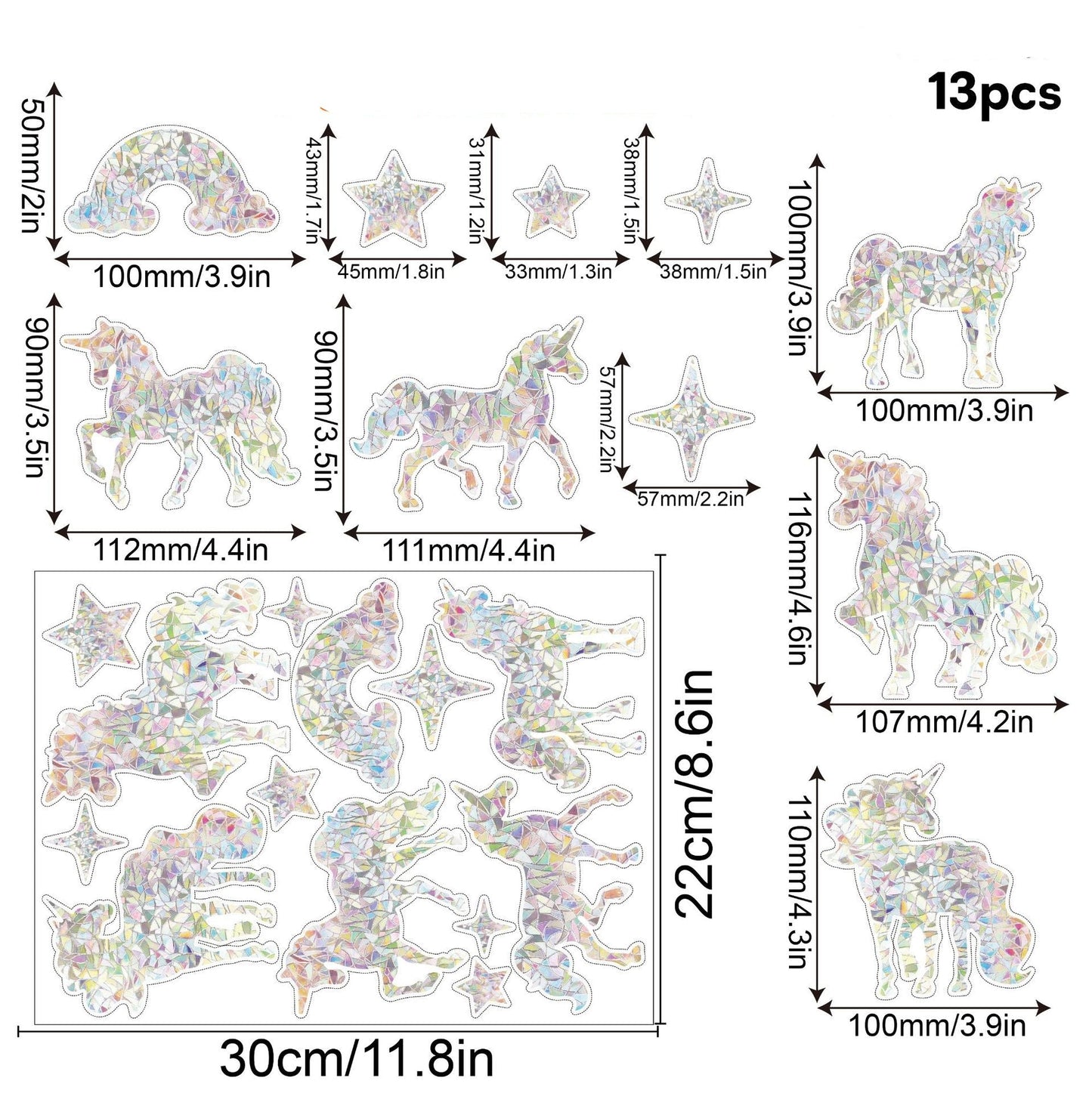 Naklejki na Okno z Tęczą