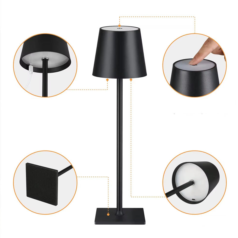 Elegancka Lampka Stołowa LED z Ładowalną Baterią