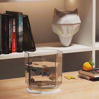 Nawilżacz Powietrza w Kształcie Wilczej Głowy z Lampką Nocną