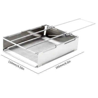 Składany stalowy piecyk na drewno – Przenośna kuchenka turystyczna do gotowania na zewnątrz