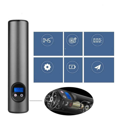 Przenośna elektryczna pompka powietrza z wyświetlaczem cyfrowym