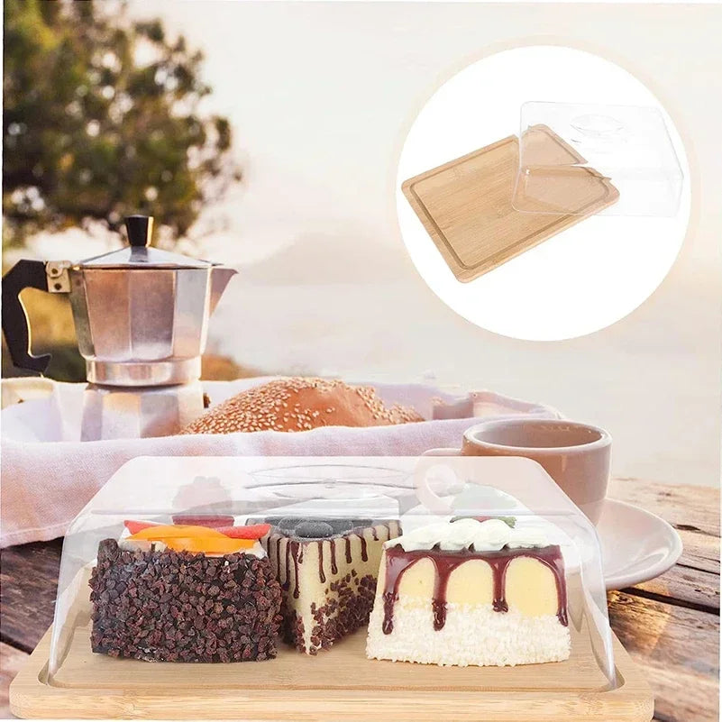 Prostokątna Taca do Sera i Masła z Bambusową Deską