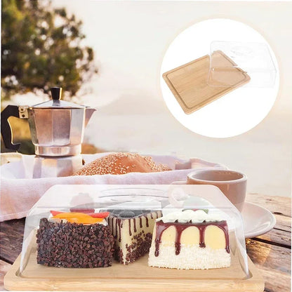 Prostokątna Taca do Sera i Masła z Bambusową Deską