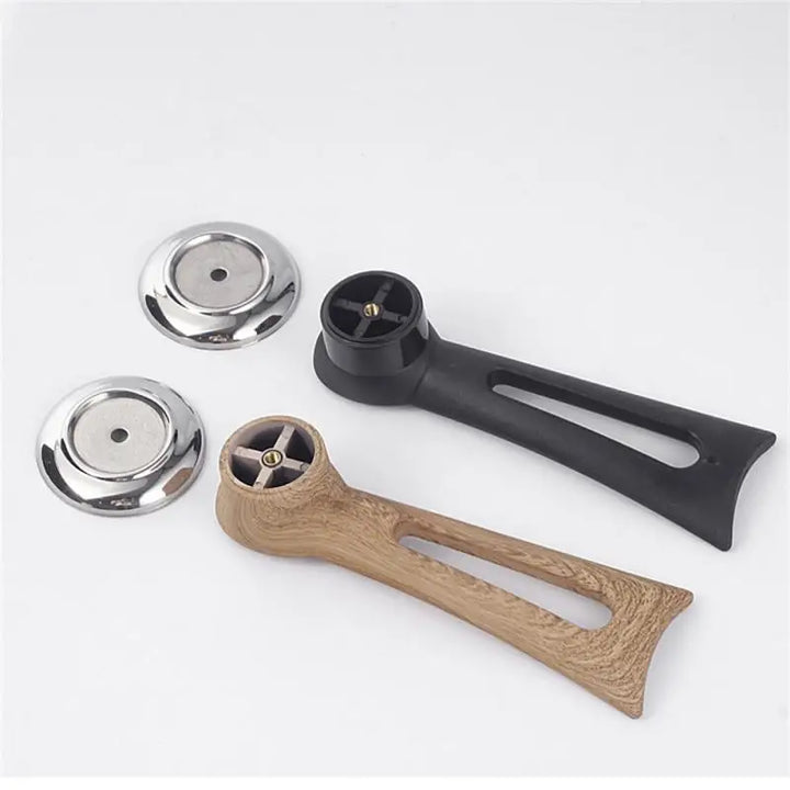 Wymienny Uchwyt do Pokrywki Garnka – Drewniany Projekt z Podstawą ze Stali Nierdzewnej