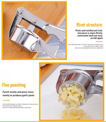 Solidny Praska do Czosnku ze Stali Nierdzewnej