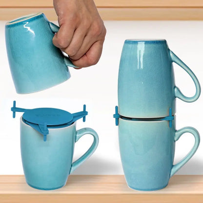 Praktyczny Zestaw Sztaplowanych Podstawek na Kubki i Szklanki – Zestaw 3 Sztuk