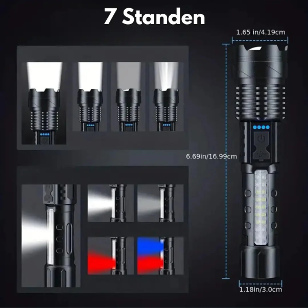 Wysokiej Jakości Latarka Wojskowa 5000 Lumenów