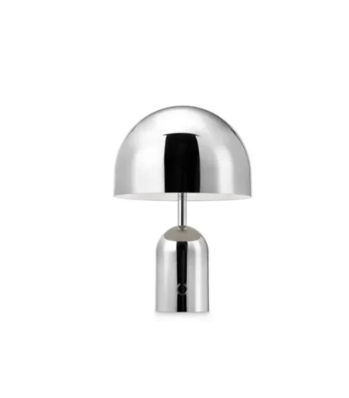 Mobilna Lampa Stołowa z Chromowanym Wykończeniem