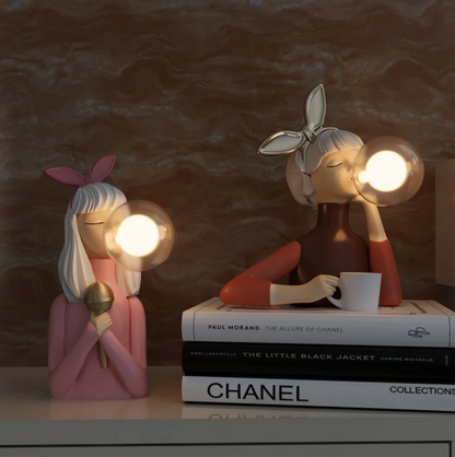 Kreatywna Lampa w Kształcie Bańki z Gum do Żucia