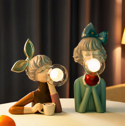 Kreatywna Lampa w Kształcie Bańki z Gum do Żucia