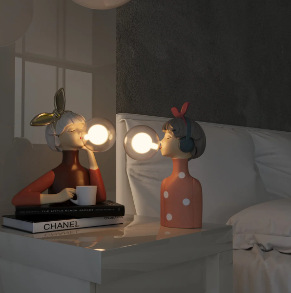 Kreatywna Lampa w Kształcie Bańki z Gum do Żucia