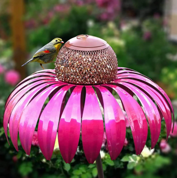 Stacja Karmienia Ptaków w Kształcie Kwiatu