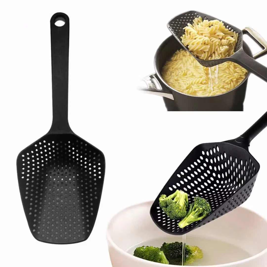 Duża Łyżka Kuchennna z PP Do Odcedzania Warzyw – Praktyczna Łyżka Cedzakowa Do Kuchni
