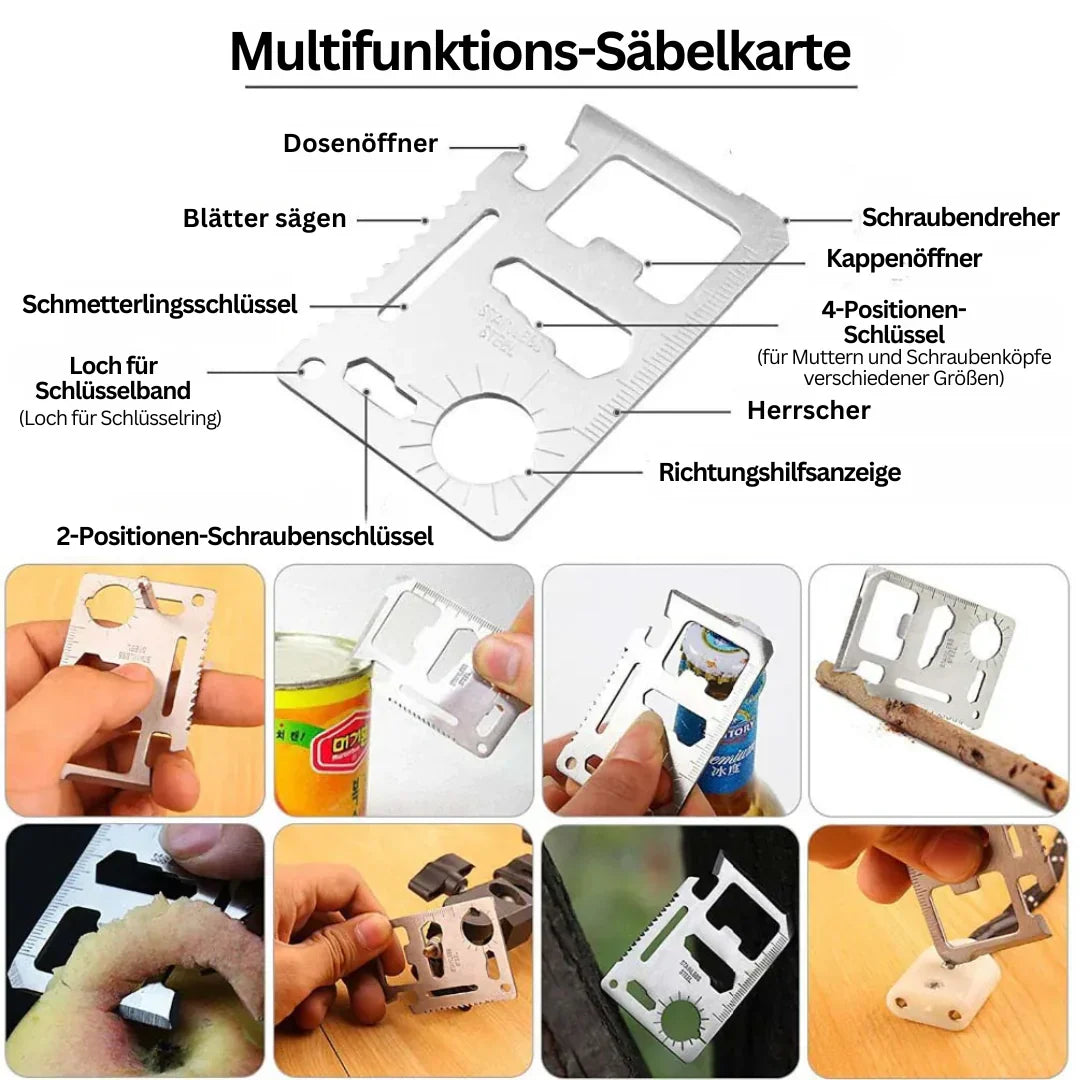 38-w-1 Zestaw Pierwszej Pomocy i Przetrwania z Latarką i Kompasem